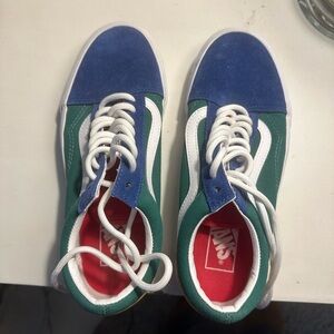 Vans Classic Blue and Green Sneakers